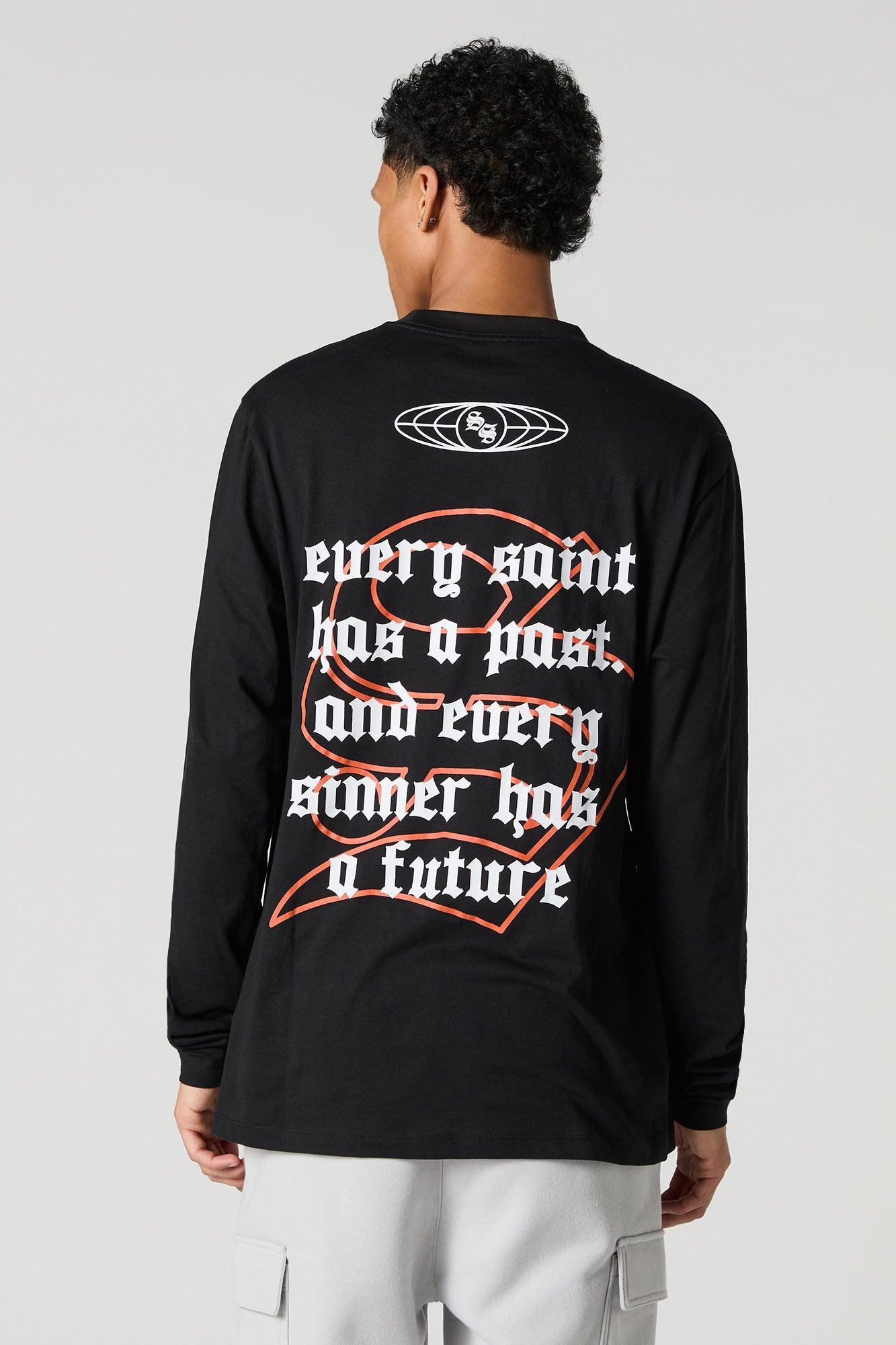 Saint Sinner Graphic Long Sleeve Top Male Product Image