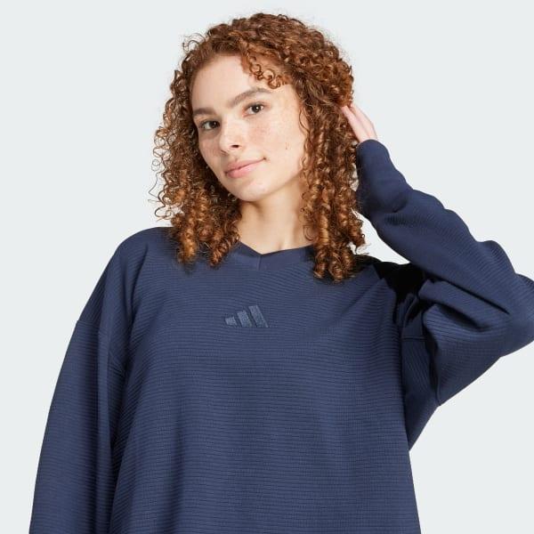 ALL SZN Ribbed V-Neck Sweatshirt Product Image