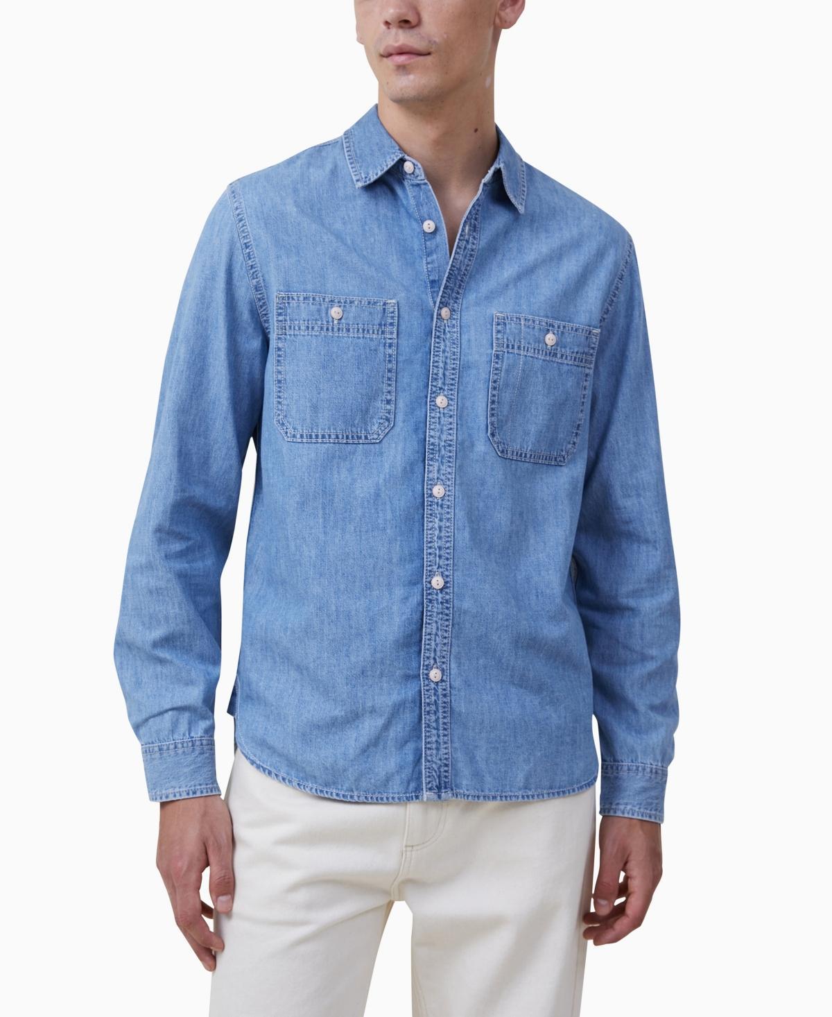 Cotton On Mens Brooklyn Long Sleeves Shirt Product Image