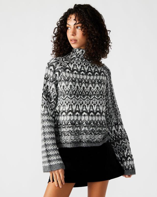 INDIE SWEATER CHARCOAL Female Product Image