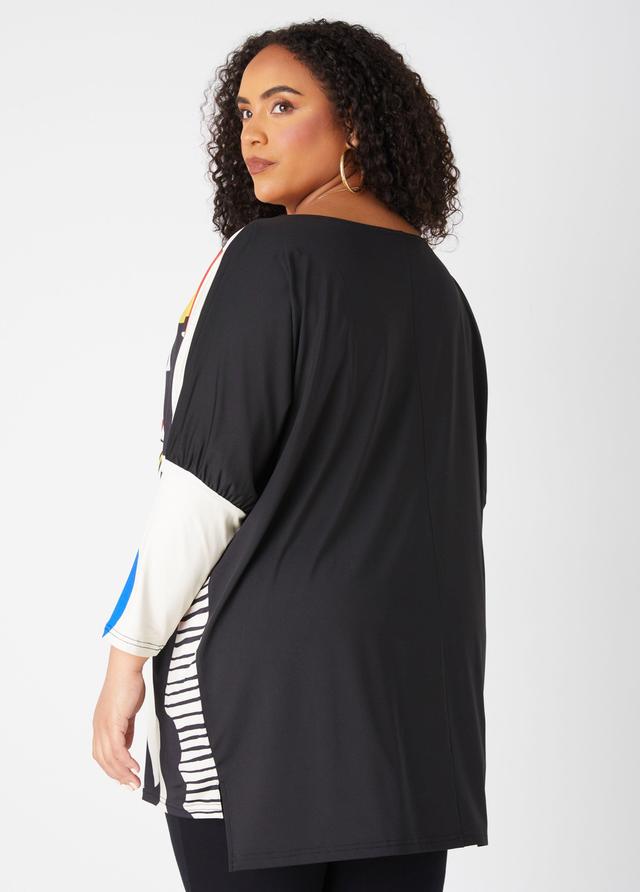 Face Print Hi Low Tunic Product Image