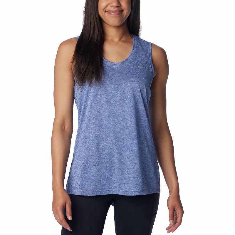 Womens Columbia Hike Moisture-Wicking Active Tank Top Eve Grey product image