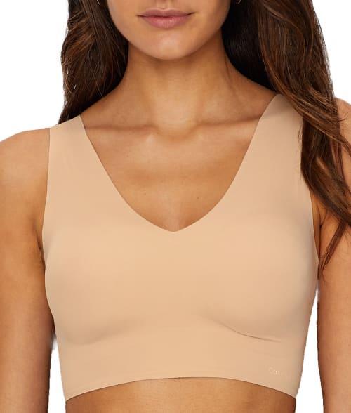 Calvin Klein Invisibles Comfort Lightly Lined V-Neck Bralette QF4708, Womens Product Image