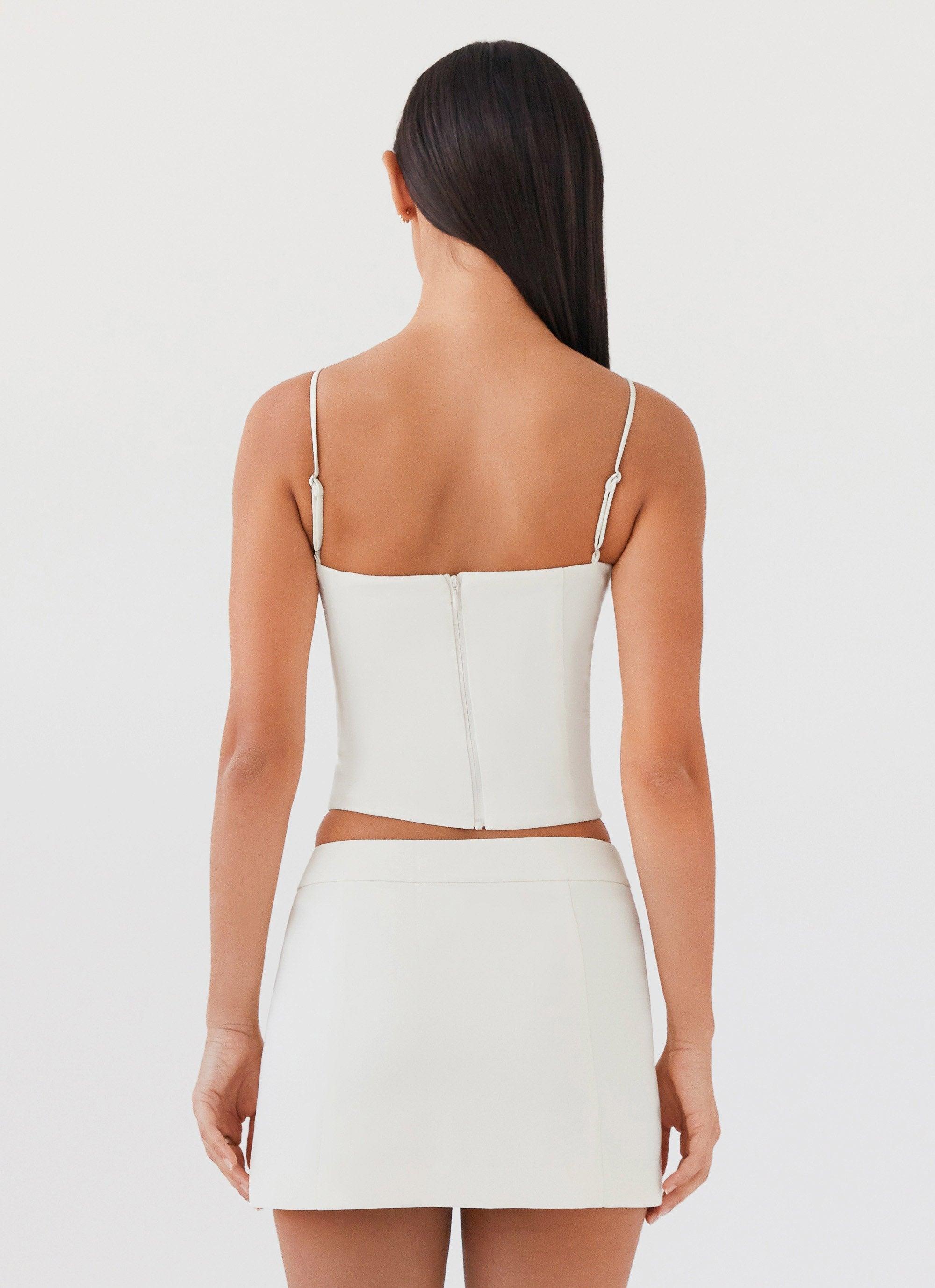 Eliana Crop Top - Ivory Product Image