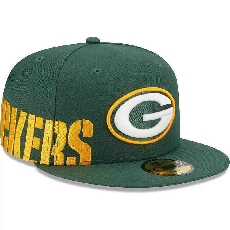 Mens New Era Green Green Bay Packers Arch 59FIFTY Fitted Hat Product Image