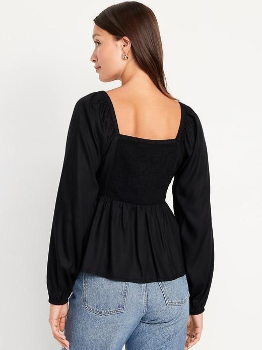 Shirred Crepe Top Product Image