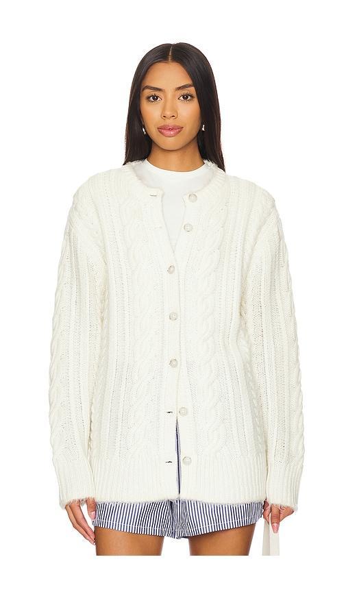 Rossella Cable Cashmere Cardigan Product Image