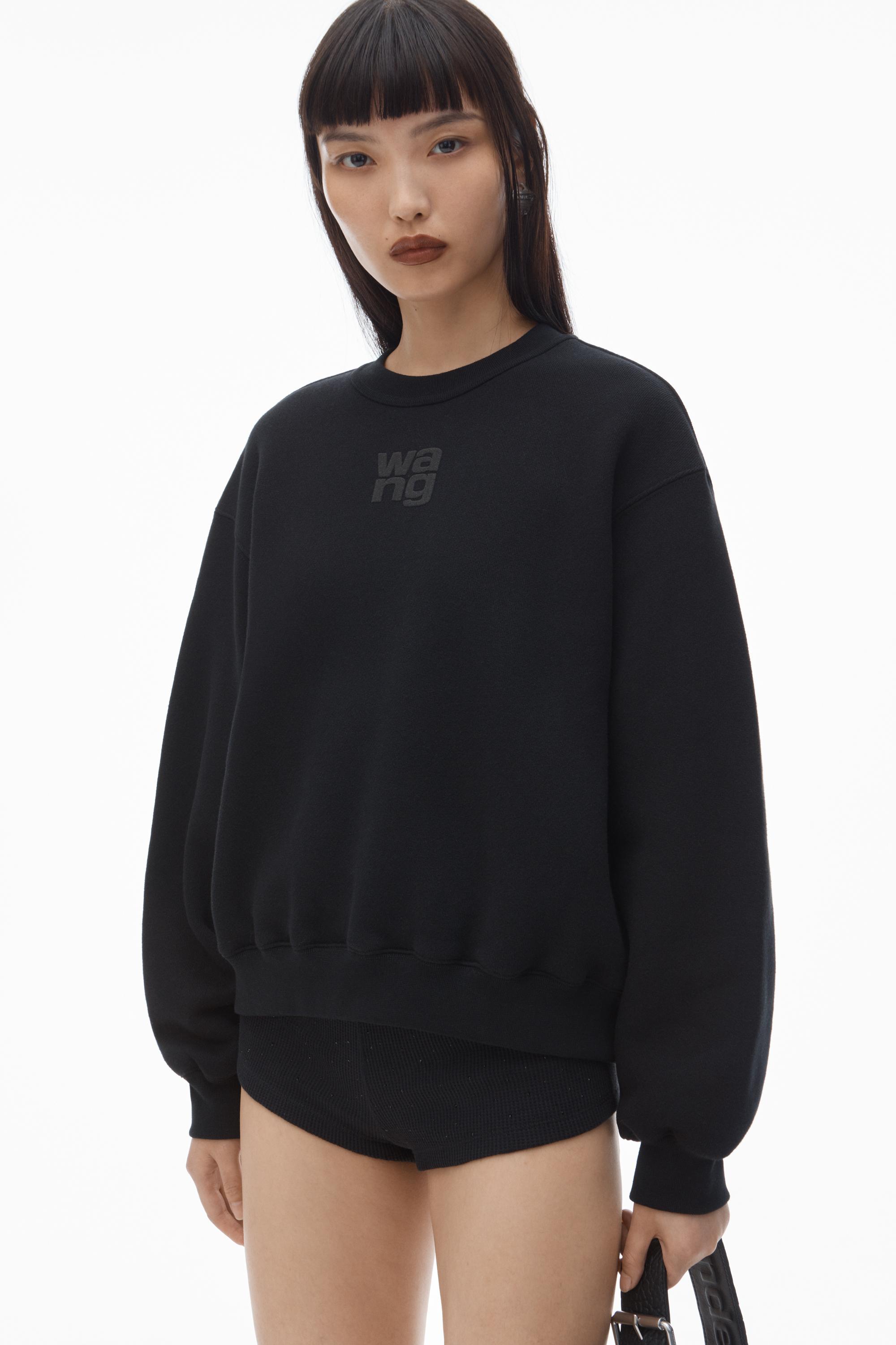 Puff Logo Sweatshirt In Structured Terry Product Image