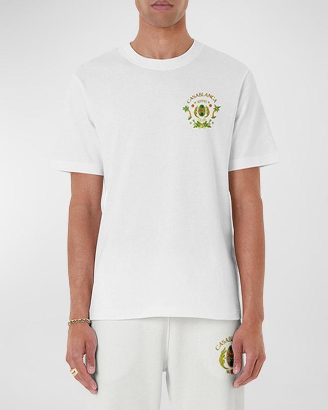 Mens Jewels of Africa Tennis Club Cotton T-Shirt Product Image