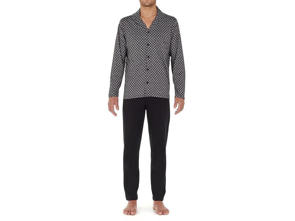 HOM Vince Long Sleepwear (Black Print) Men's Pajama Sets Product Image