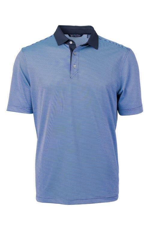 Cutter & Buck Mens Cutter Buck Virtue Eco Pique Micro Stripe Recycled Polo - Atlas Product Image