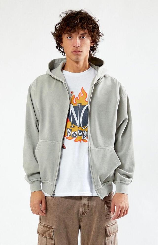 Men's Vintage Washed Full Zip Hoodie Product Image