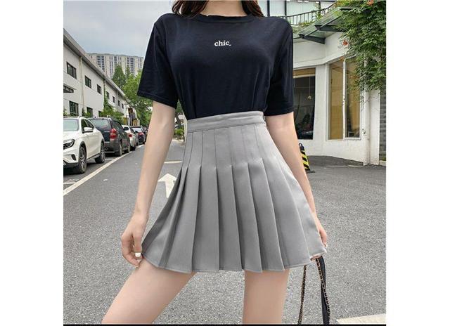 High-Waist Mini Pleated Skirt Product Image