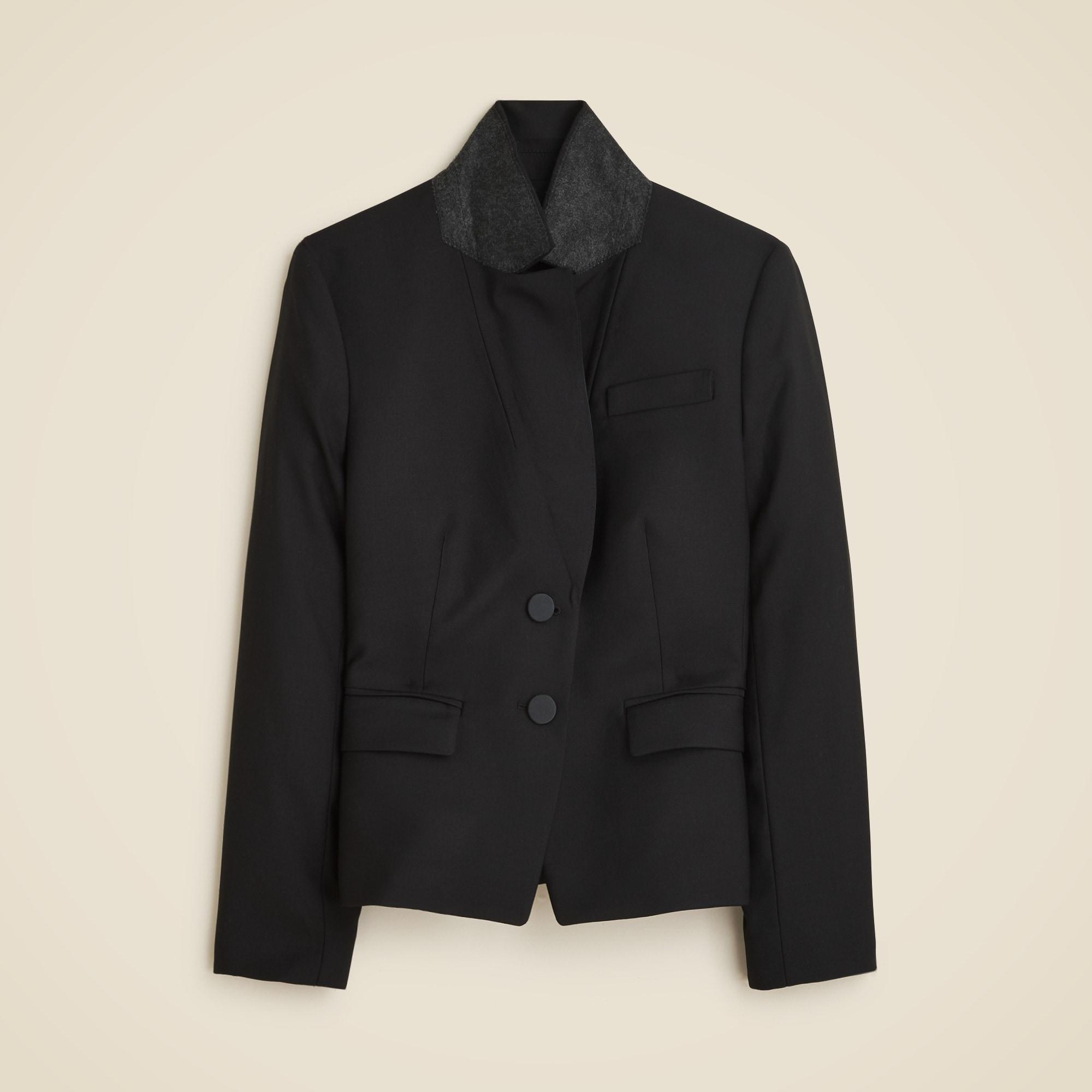 Collection shrunken-fit blazer in Italian tuxedo wool Product Image