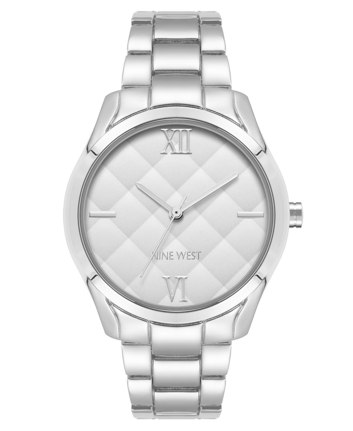 Nine West Womens Quartz Silver-Tone Alloy Link Bracelet Watch, 36mm Product Image