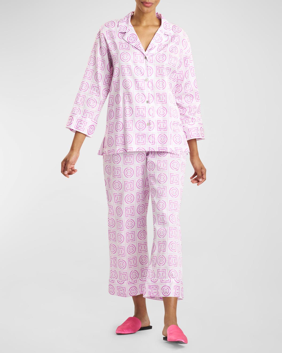 Womens Infinity Cotton Sateen Pajama Set Product Image