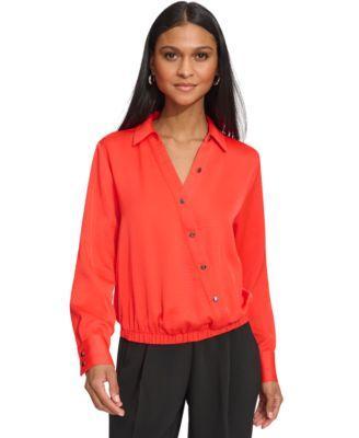 Women's Faux-Wrap Top Product Image