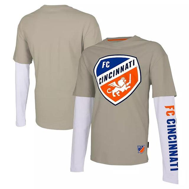 Mens Stadium Essentials Tan FC Cincinnati Status Long Sleeve T-Shirt Product Image