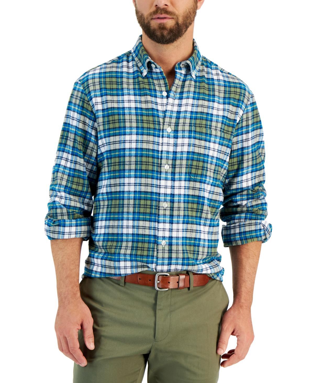 Club Room Mens Regular-Fit Plaid Flannel Shirt, Created for Macys Product Image