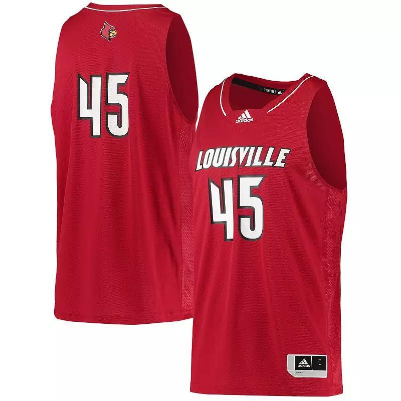 Mens adidas #45 Louisville Cardinals Swingman Basketball Jersey Product Image