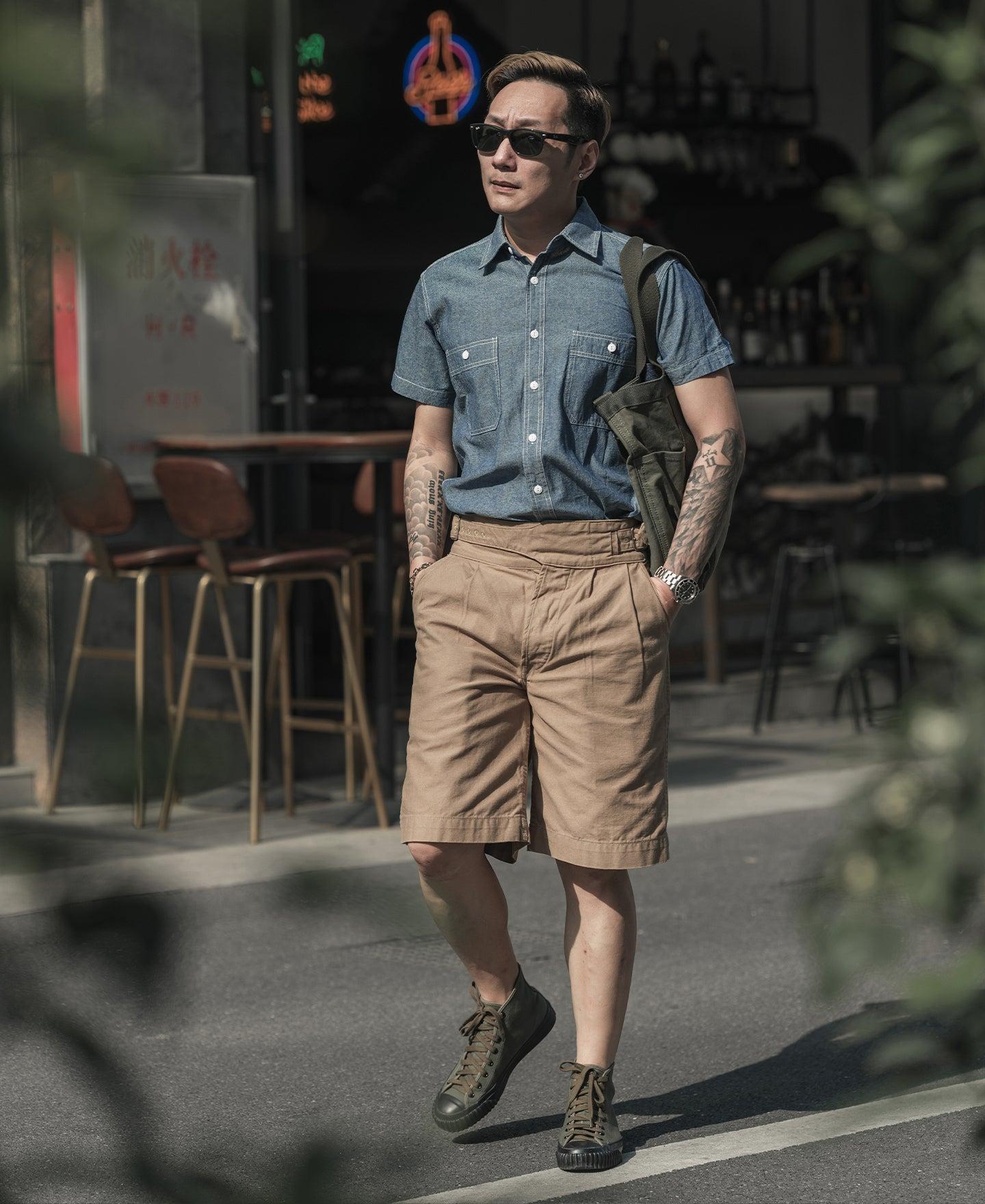 Chambray Short Sleeve Work Shirt Product Image