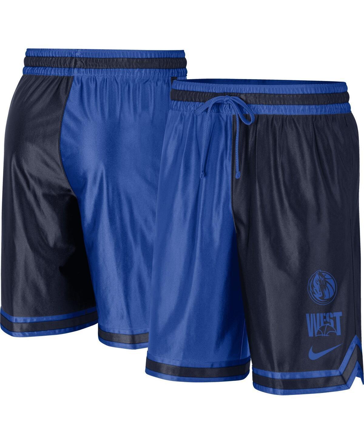 Mens Nike Navy Dallas Mavericks Courtside Versus Force Split Dna Performance Shorts - Navy Product Image