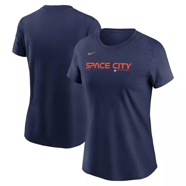 Womens Nike Houston Astros City Connect Wordmark T-Shirt Blue Product Image