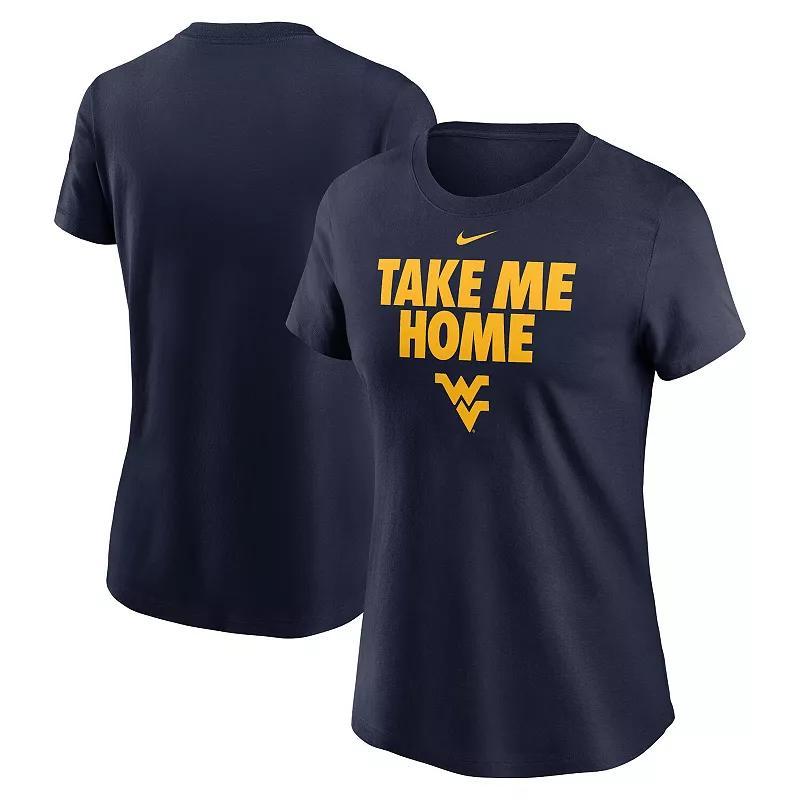 Womens Nike West Virginia Mountaineers Local Ultimate Chant T-Shirt Blue Product Image