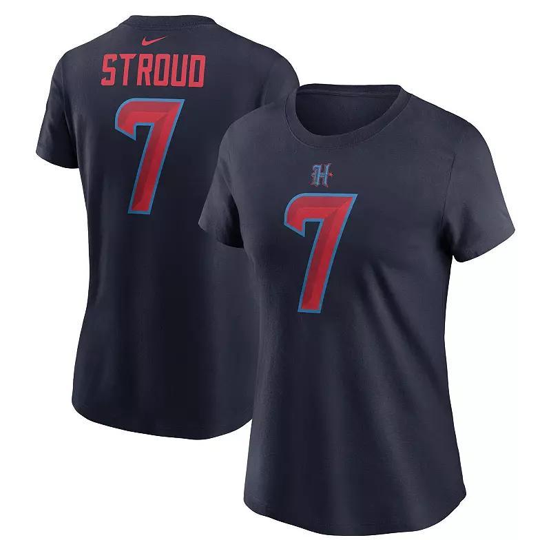 Womens Nike Stefon Diggs Houston Texans Player Name & Number T-Shirt Blue Product Image