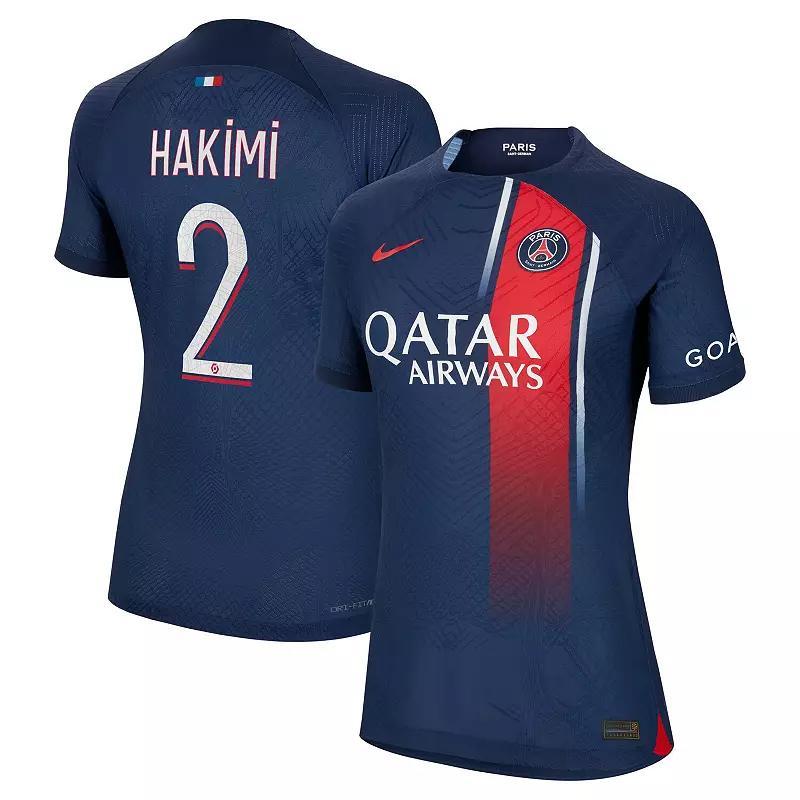 Womens Nike Achraf Hakimi Paris Saint-Germain 2023/24 Home Authentic Player Jersey Blue Product Image