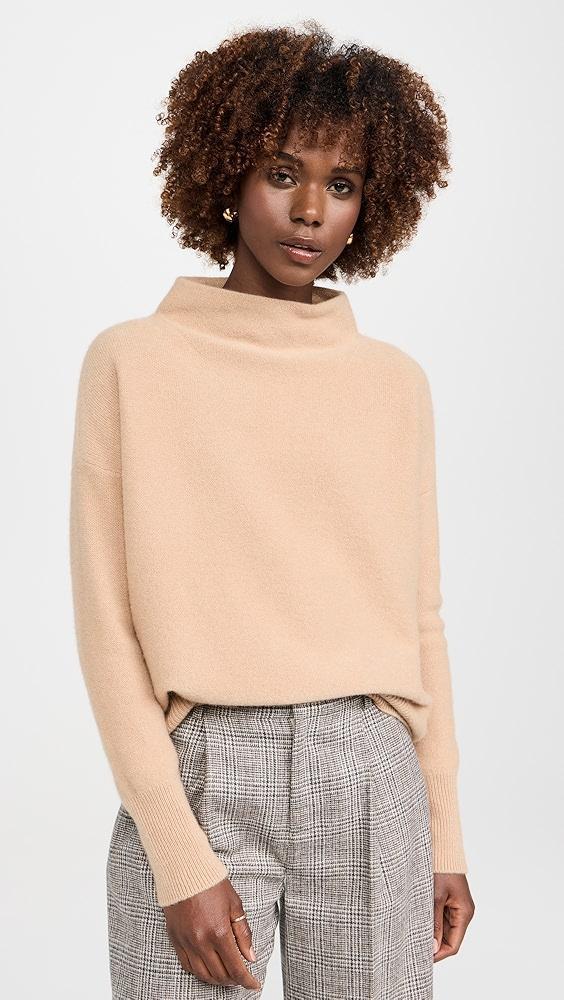 Vince Boiled Funnel Neck Cashmere Pullover Sweater | Shopbop product image