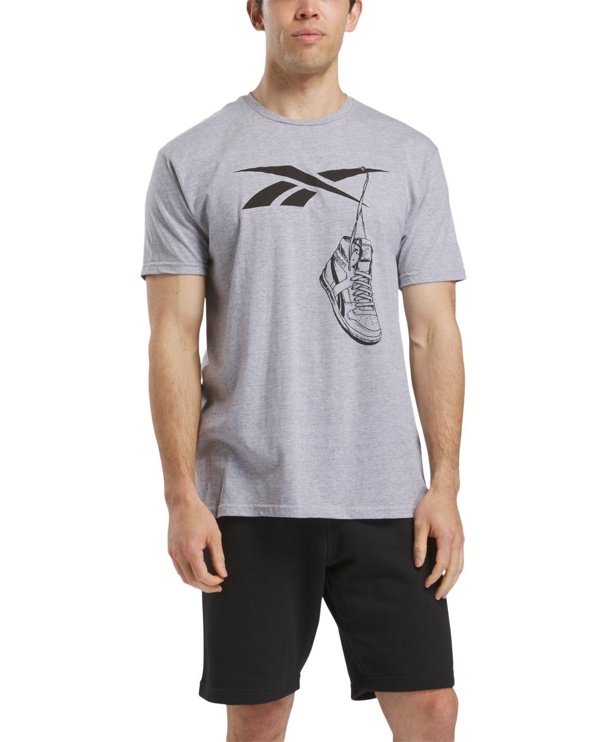 Reebok Mens Practice Logo Sneaker Graphic T-Shirt Product Image