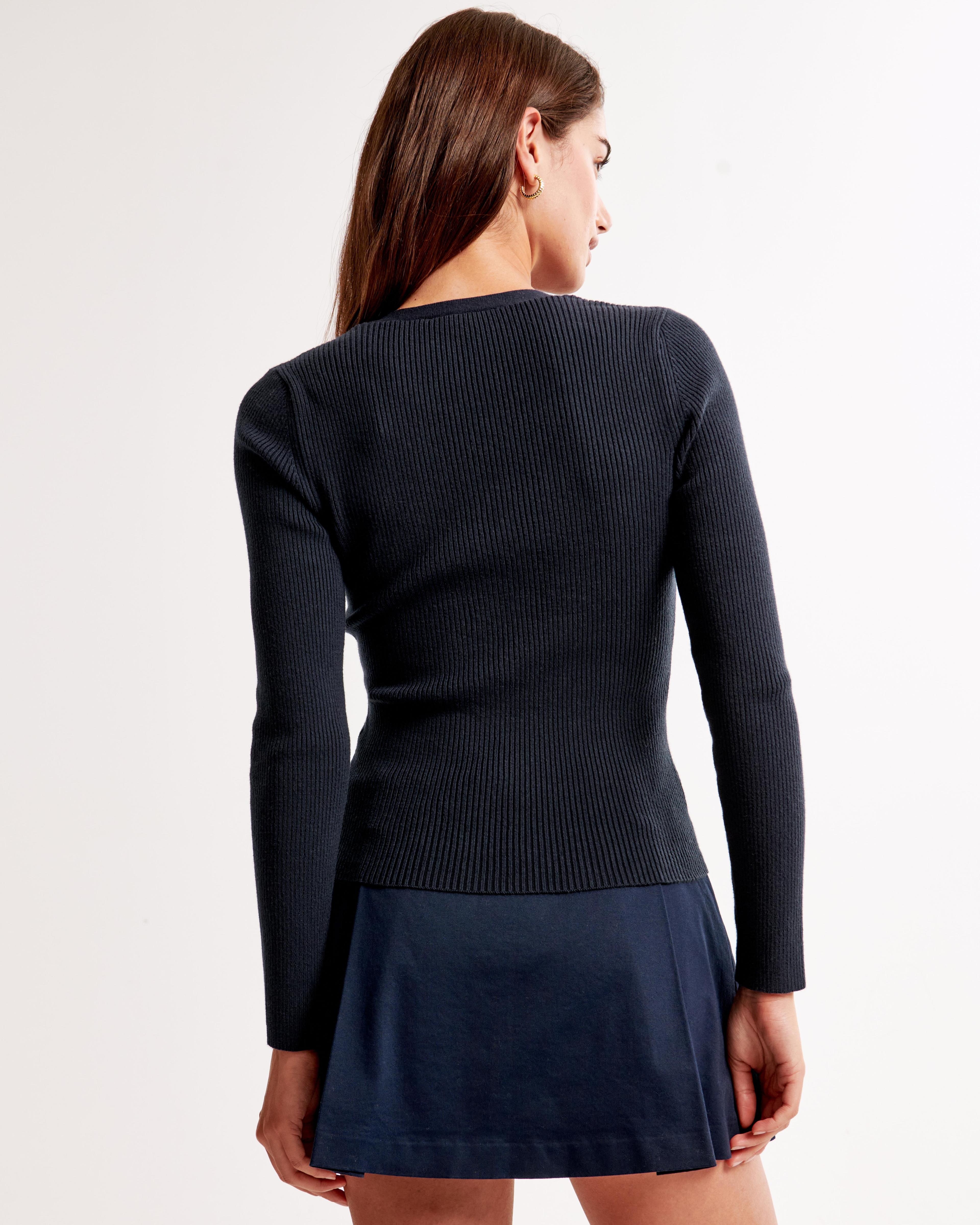 Slim Henley Sweater Top Product Image