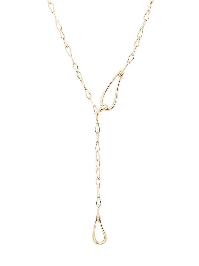 Womens Fantina 18K Rose Gold Lariat Necklace Product Image