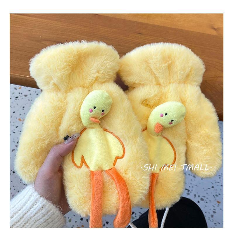 Duck Chenille Mittens Product Image