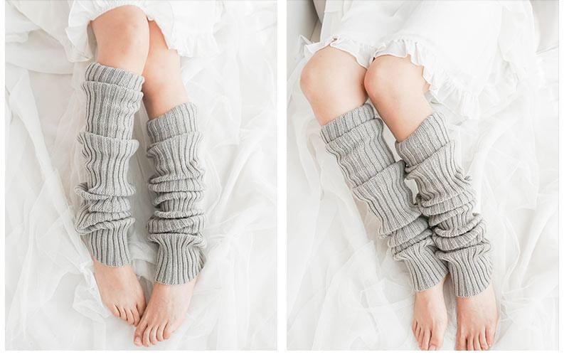 Ribbed Knit Leg Warmers Product Image