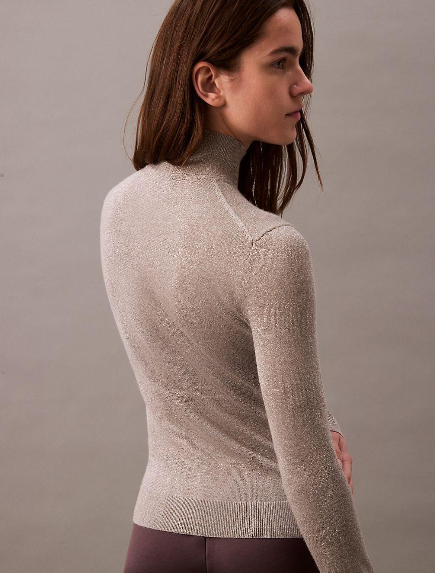 Lurex Turtleneck Sweater Product Image