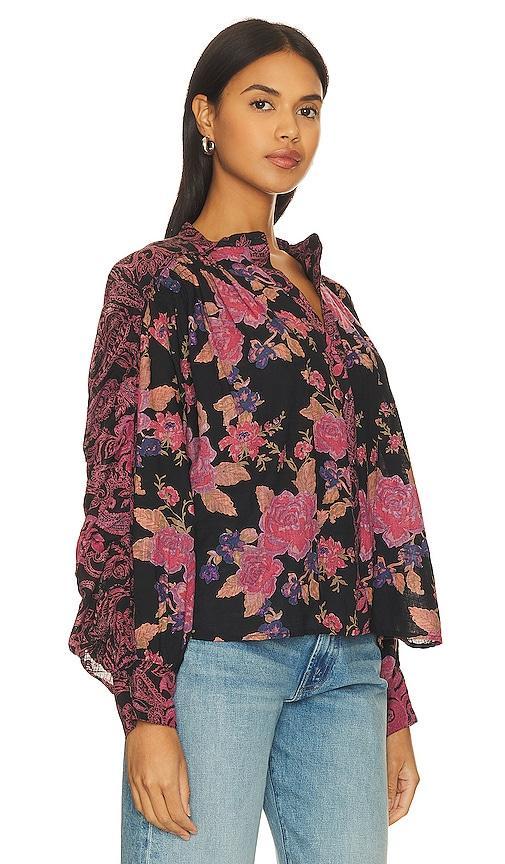 Free People Maraya Floral Print Cotton Button-Up Blouse Product Image