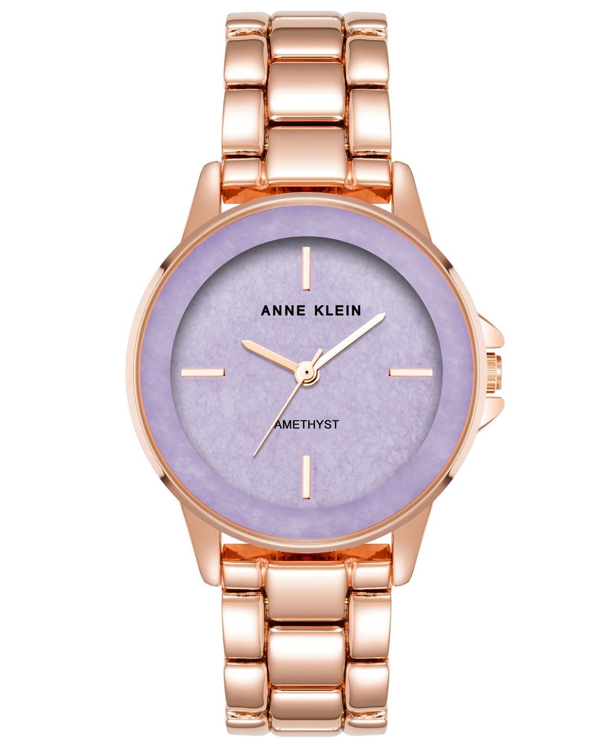 Anne Klein Womens Quartz Rose Gold-Tone Alloy Bracelet Watch, 30mm Product Image