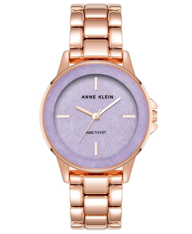 Anne Klein Womens Quartz Rose Gold-Tone Alloy Bracelet Watch, 30mm Product Image