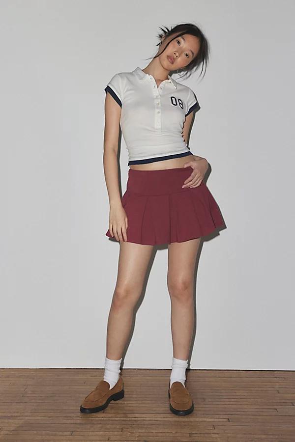 Out From Under Prep School Pleated Micro Mini Skort Womens at Urban Outfitters Product Image