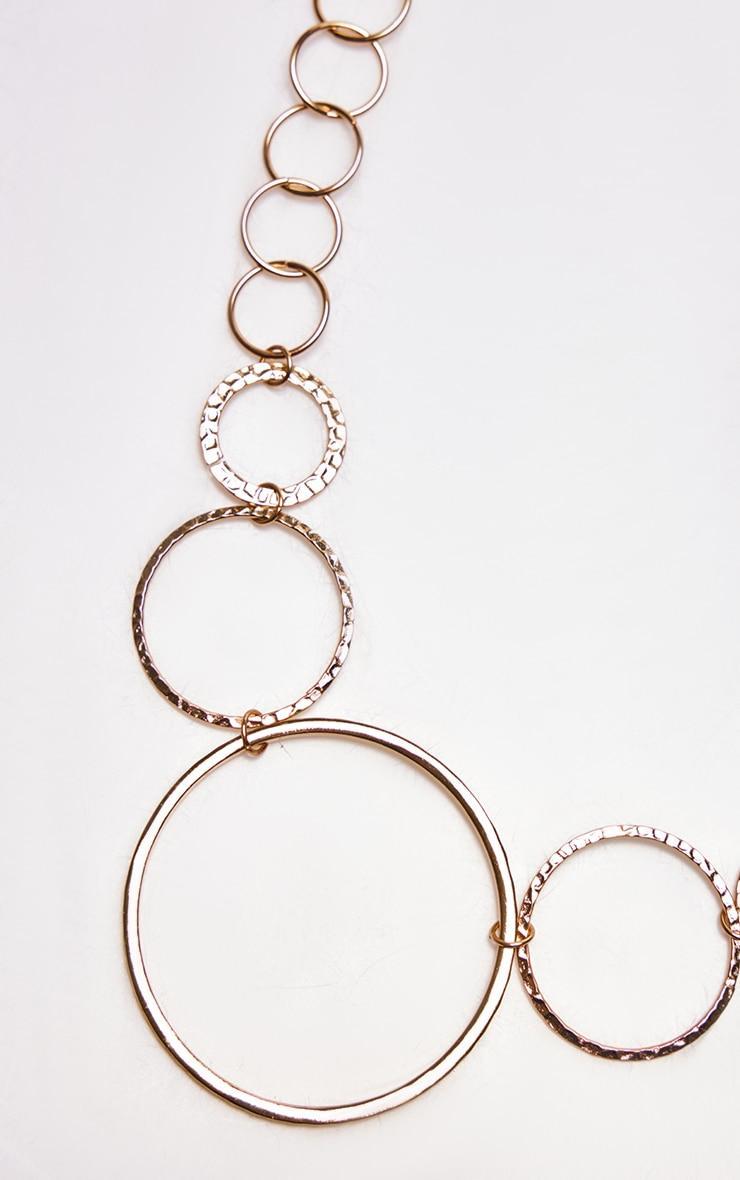 Gold Abstract Circle Belly Chain Product Image