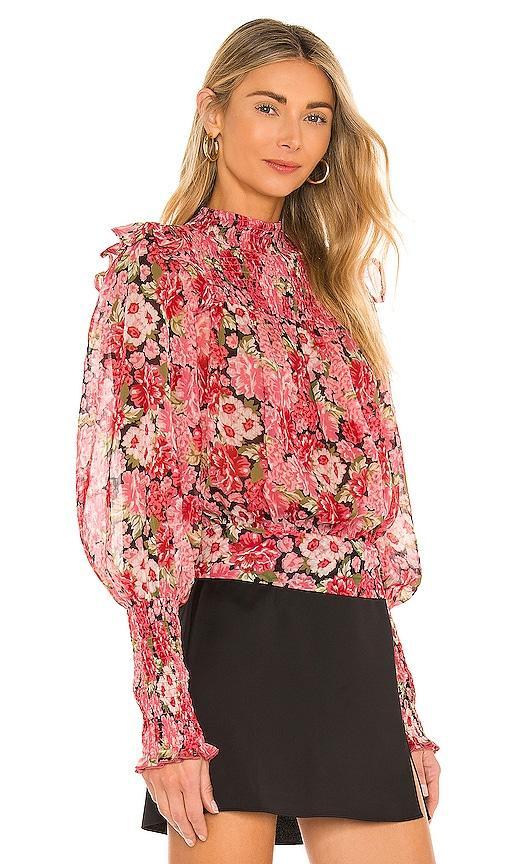 Bardot Remi Floral Blouse in Pink. Product Image