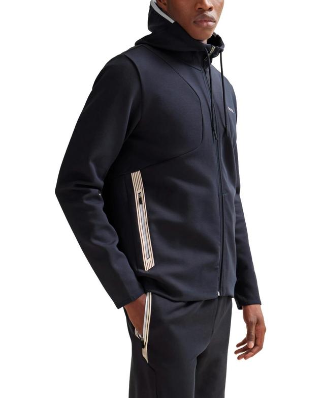 Boss by Hugo Boss Mens Hd Logo Print Zip-Up Hoodie Product Image