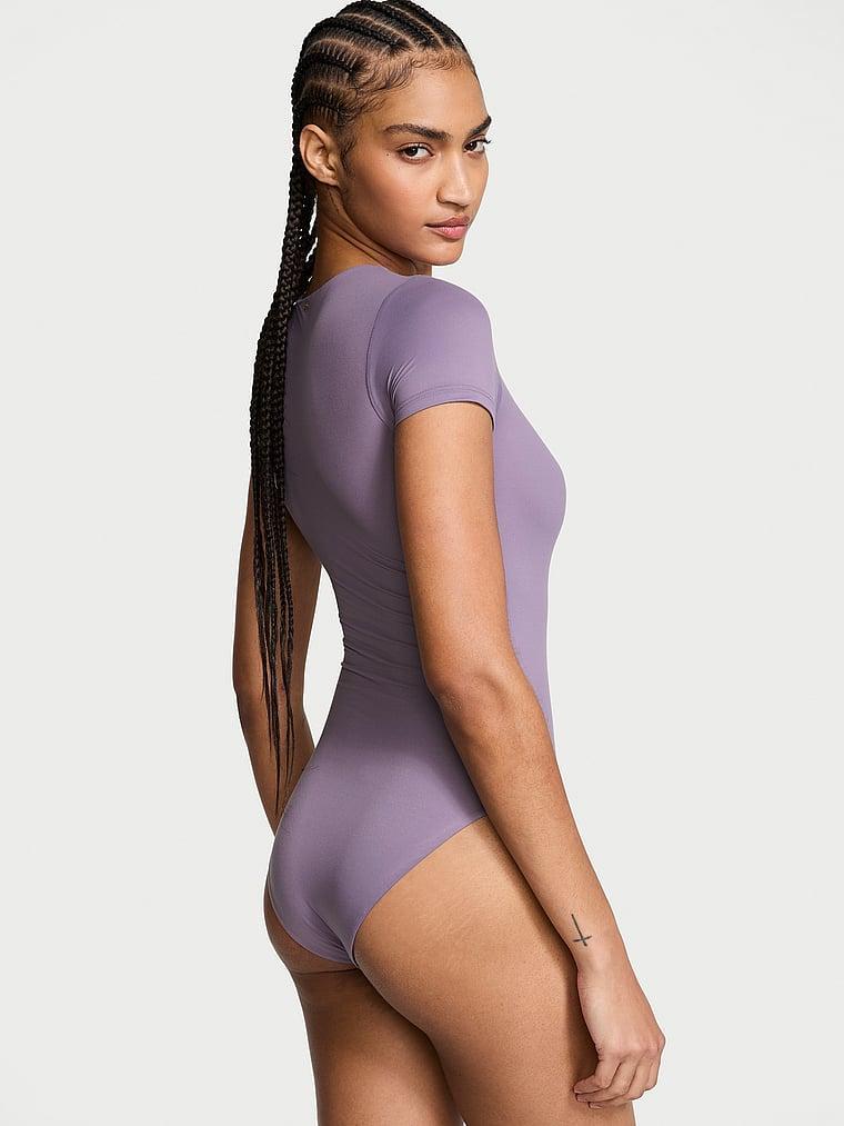 BODYWEAR by Victoria with FeatherSoft™ Innovation Short-Sleeve Bodysuit Product Image