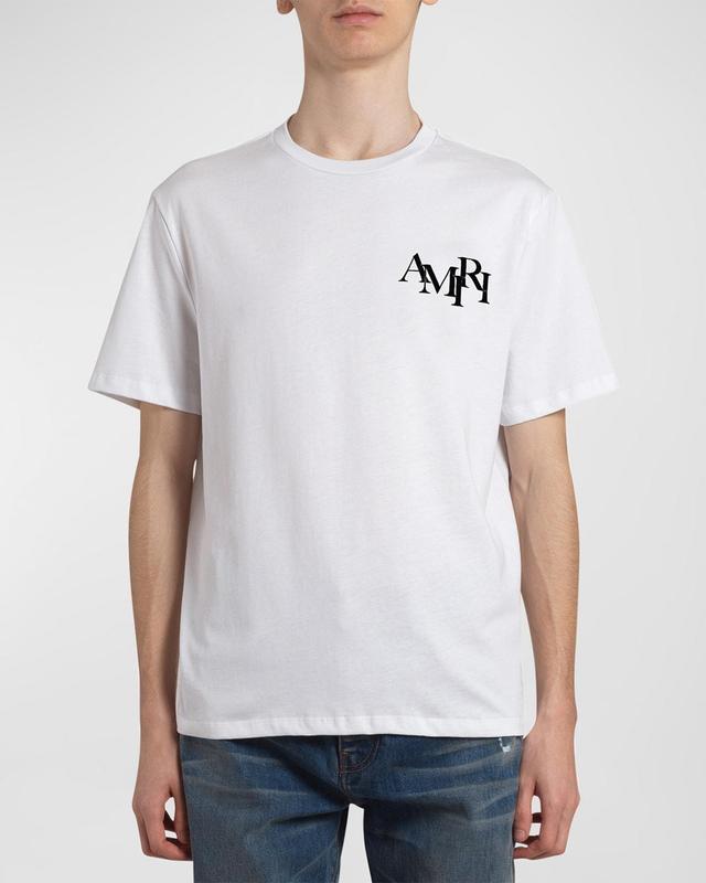 Mens Staggered Logo T-Shirt Product Image