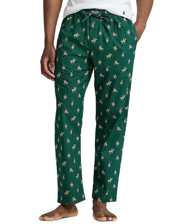 Polo Ralph Lauren Game Day Allover Pony Print Woven Pajama Pants Product Image