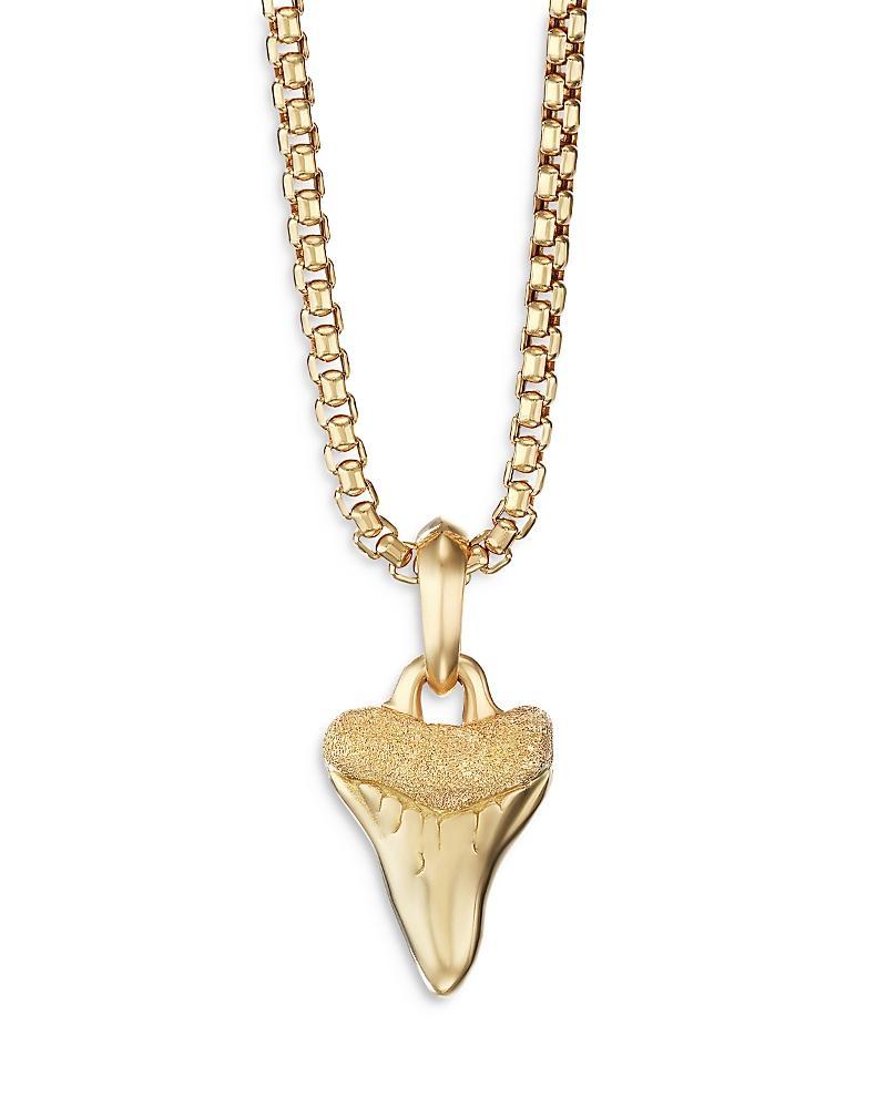 David Yurman Mens 18K Yellow Gold Sharks Tooth Amulet Product Image