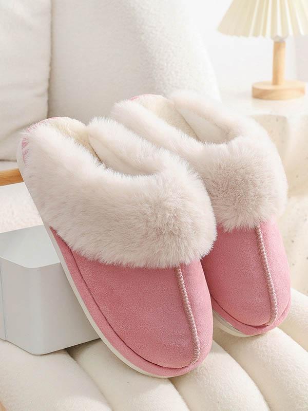 Round-Toe Split-Joint Slippers Product Image