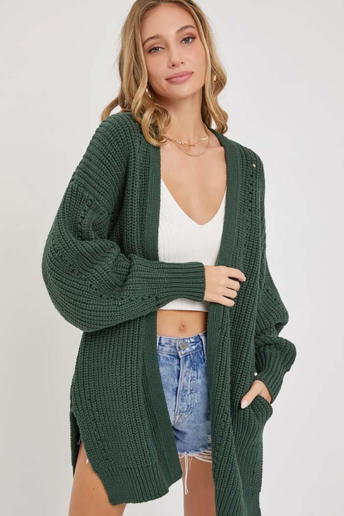 Knit Sweater Cardigan Product Image